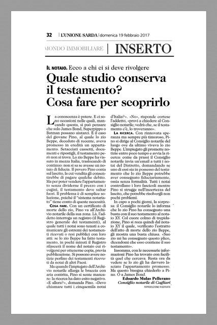 Quale studio conserva il testamento cosa fare per scoprirlo